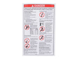 32700 Decal Danger Gen Saf Rules | Genie