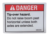 32932 Decal Danger Tipover Axles | Genie
