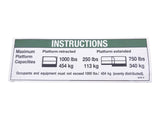 82726 Instruct Max Cap 1000Lbs | Genie