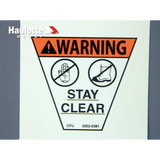 0202-0381 Decal-Stay Clear-Sm Trapezoid | Genuine Haulotte