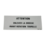 3078133590 Label | Genuine Haulotte