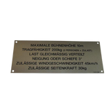 3078140380 Floor Height + Load Label | Genuine Haulotte