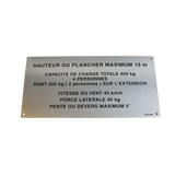 3078140570 Floor Height + Load Label | Genuine Haulotte