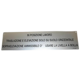 3078141800 Sol Horiz. Label | Genuine Haulotte