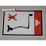 3078143550 Decal, Danger Do Not Stand | Genuine Haulotte