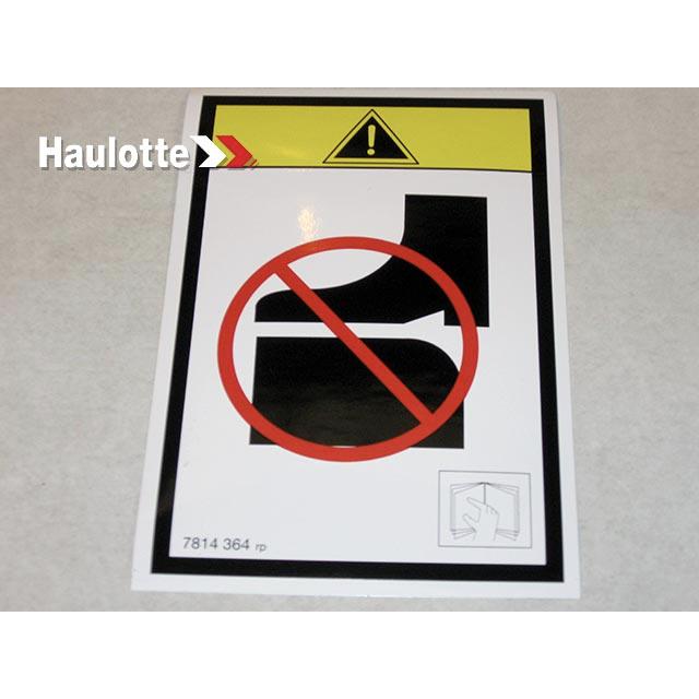 3078143640 Do Not Install Decal | Genuine Haulotte