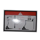 3078143690 Floor Height + Load Label | Genuine Haulotte