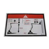 3078143700 Floor Height + Load Label | Genuine Haulotte