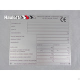 3078146180 Manufacturer S Plate | Genuine Haulotte