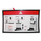 3078146310 Floor Height + Load Label | Genuine Haulotte
