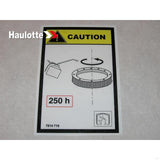 3078147190 Lubrication Label | Genuine Haulotte