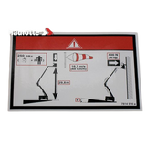 3078149160 Floor Height + Load Label | Genuine Haulotte