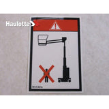 3078149310 Crushing Hazard Label | Genuine Haulotte