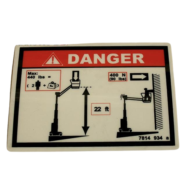 3078149340 Floor Height + Load Decal | Genuine Haulotte