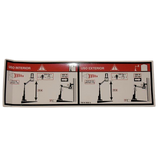 3078149500 Floor Height + Load Label | Genuine Haulotte