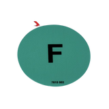 3078150020 Diesel Machine Label, Green F | Genuine Haulotte