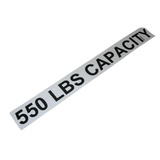 3078150030 550 Lbs Capacity Label | Genuine Haulotte