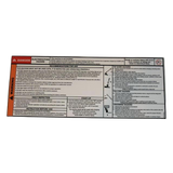 3078150180 Additional Safety Instructions Label | Genuine Haulotte