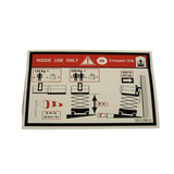 3078150950 Floor Height + Load Label | Genuine Haulotte
