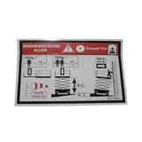 3078150960 Floor Height + Load Label | Genuine Haulotte