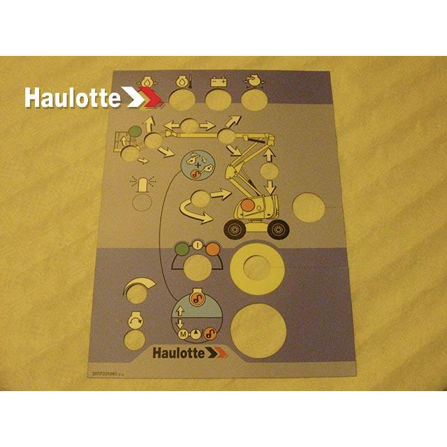 307P225980 Control Box Decal | Genuine Haulotte