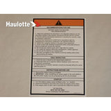 307P227220 Label | Genuine Haulotte