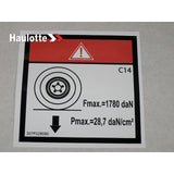 307P228090 Load On One Wheel | Genuine Haulotte