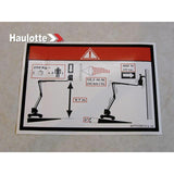 307P228510 Floor Height + Load Label | Genuine Haulotte