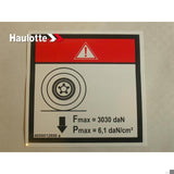 4000012880 Ground Pressure Load C12Dx | Genuine Haulotte