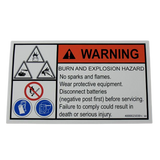 4000025030 Decal-Burn And Explosion Hazard | Genuine Haulotte