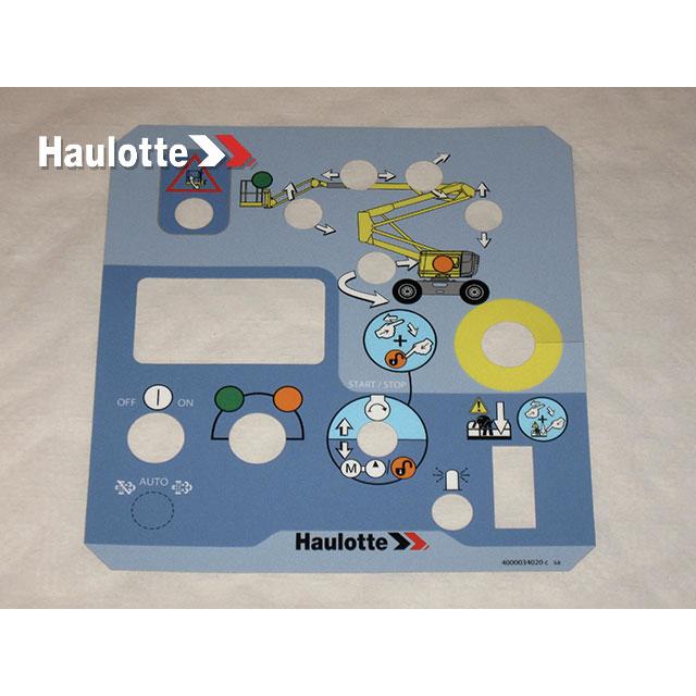 4000034020 Control Box Decal | Genuine Haulotte