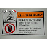 4000068100 Hand Injury Label | Genuine Haulotte