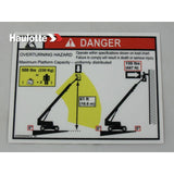 4000096940 Decal-Capacity-Single Load | Genuine Haulotte