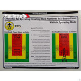 4001052140 Powerlines Label Ewpa | Genuine Haulotte