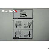 4001124970 Etiquette Hauteur Effort Sol Stabilisateurs | Genuine Haulotte