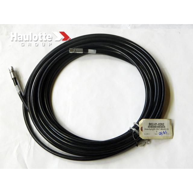 B02-01-0262 G28-100R7-#4X460.625 Hydraulic Hose | Genuine Haulotte