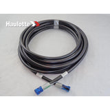 B02-01-0321 Hose, Hydraulic, #4 X 310In With #6 Fmorfs Str (Master Ext Tee) (Green) And #4 Fmorfs Str (Slave Ext) (Green) | Genuine Haulotte