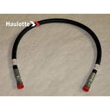 B02-01-0335 Hose, Hydraulic, #6 X 31In With #6 Fmorfs Str (Ext) (Red) And #6 Fmorfs Str (Ext) (Red) | Genuine Haulotte