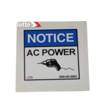 B06-00-0062 Decal-Notice-Ac Power | Genuine Haulotte