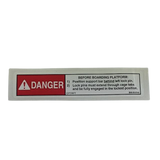 B06-00-0140 Decal-"Danger:Before......" | Genuine Haulotte