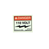 B06-00-0151 Decal-Danger 110 Volt | Genuine Haulotte