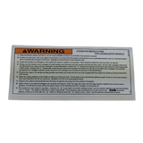 B06-00-0182 Decal-Warn-Oper Inst-Ladder Blk & Org On Wht | Genuine Haulotte