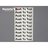 B06-00-0287 Decal-'Push To Test' | Genuine Haulotte