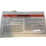 B06-00-0294 Decal-Warning-Operation Instructions | Genuine Haulotte