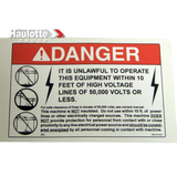 B06-00-0334 Decal-Danger...Unlawful To | Genuine Haulotte
