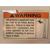 B06-00-0339BLT Decal-Warn Body Belt-Blk &021 | Genuine Haulotte