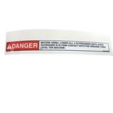 B06-00-0400 Decal-Danger:Outr Use, 8Inwx | Genuine Haulotte
