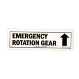 B06-00-0409 Decal-Emer Rota Gear, 4Inwx | Genuine Haulotte