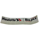 B06-00-0455 Decal-Haulotte Biljax-Black/Red On Clear, 2.5" X 19" | Genuine Haulotte