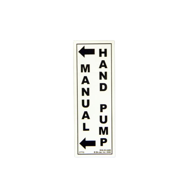 B06-00-0466 Blk On Decal-Man Hand Pump | Genuine Haulotte